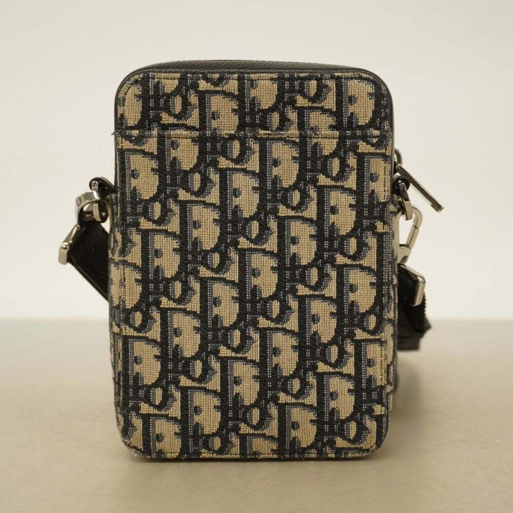 CHRISTIAN DIOR Black Canvas Trotter Shoulder Bag - Picture 8 of 8